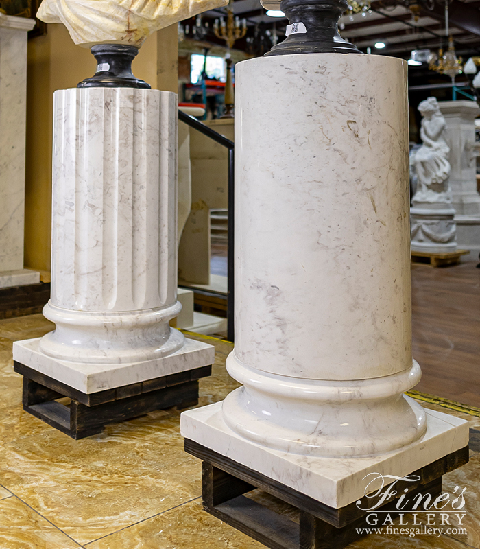 Marble Bases  - Superb Quality Marble Pedestal In Statuary White Marble - MBS-231